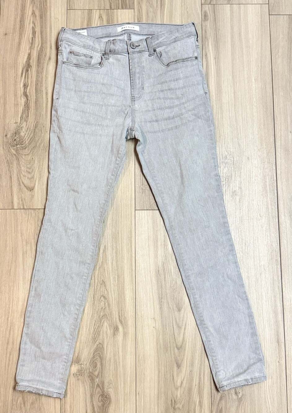 PacSun Stacked Skinny Jeans Women's 32x30 Light Gray